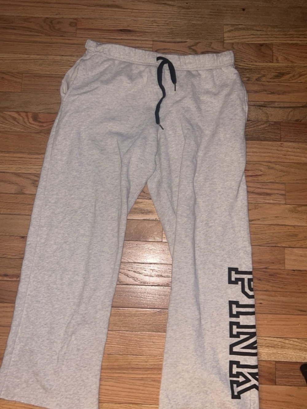 Women’s Light Gray Lounge Sweatpants with Side Logo